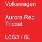 Preview: Volkswagen, Aurora Red Tricoat, L0G3 / 6L.